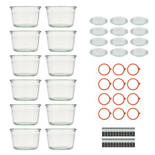 Set 12 barattoli da 370 ml