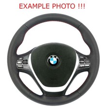 BMW F20 F21 F22 F23 F30 F31 F32 F33 NUOVA Pelle Volante Sportivo con Fili Rossi