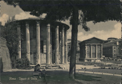 Roma italia tempio vesta - italia, e