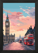 London City UK poster arte da