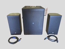 SISTEMA AUDIO"2.1" 2 Casse da 8" Passive Sub.Amplificato .2x10" 2400Wp