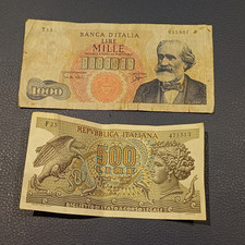 Vecchie Banconote Italiane In
