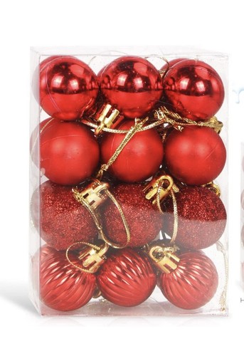 Palle natale mini - di, rosso