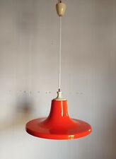 lampada a sospensione in policarbonato lucido anni '70