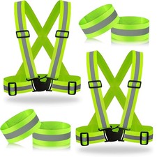 Bretelle Catarifrangenti 2 Pezzi Gilet Catarifrangente Bici Abbigliamento