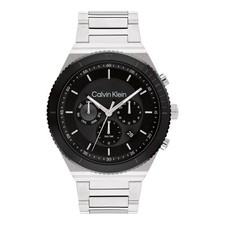 Orologio Uomo CK CALVIN KLEIN FEARLESS 25200301 Multifunzione Acciaio Nero