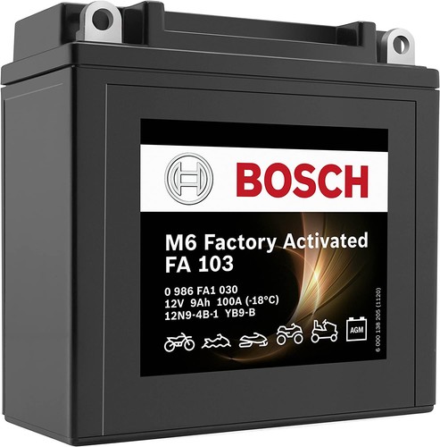 Batteria yb9 bosch sigillata - yb9-b,