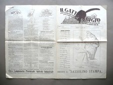 Il Gatto Bigio Giornale Umorismo Anno II N.14 Modena 1922 Vellani Marchi Tirelli