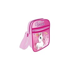 Borsa Passeggio Unicorno Disney - Borsetta Tracolla Regolabile con Zip e Tasca