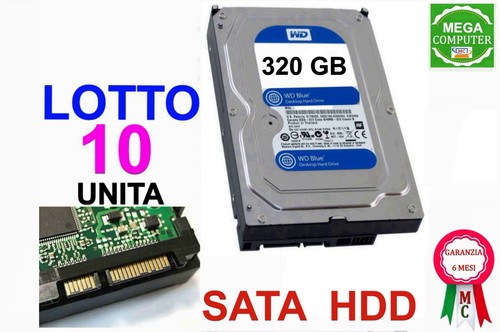Lotto hard disk 320 sata - 10, gb