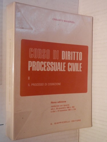 Corso diritto processuale - di,