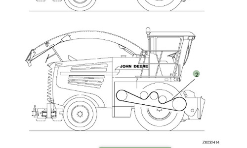 Cinghia per trincia john deere - cinghia,