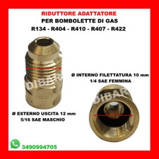 RACCORDO PER BOMBOLETTE DI GAS