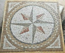 Rosoni rosone mosaico in marmo ,rosa dei venti  cod 80-1 cm 150x150