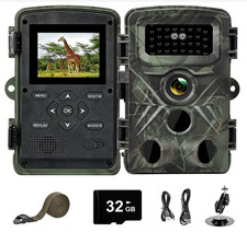 Fototrappola 58MP angolo 120° Infrarossi Invisibili + Scheda 32GB + Vis.Notturna