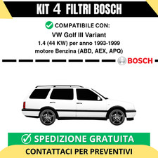 KIT BOSCH 4 Filtri tagliando