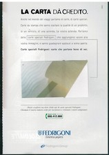 PUBBLICITA  VINTAGE ORIGINALE DEL 2000 : CARTA SPECIALE FEDRIGONI