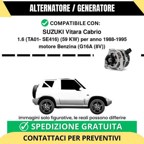 Alternatore suzuki vitara - suzuki,