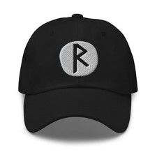 Cappello runa raidho simbolo - cappello,