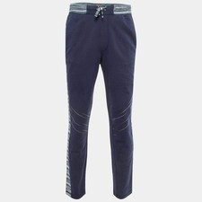 Missoni Navy Blue Cotton Drawstring Lounge Pants M