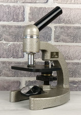 PZO MS-16 - MICROSCOPIO - MADE IN POLAND - FUNZIONANTE - CON VETRINI