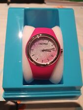 Orologio Donna Calypso Watches Fucsia Quadrante con Glitter. Cinturino In Plasti