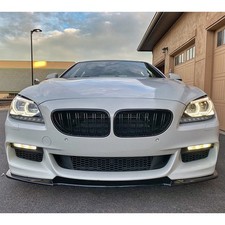 Per BMW Serie 6 F06 F12 F13 M Sport 12-18 Sdoppiatore Paraurti Anteriore Labbro Nero