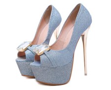 Scarpe tacco 16cm taglia 36 plateau 6cm high heels sexy sandali decoltè