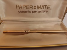 Paper Mate Penna a Sfera Oro 24K 2 Cuori Vintage Con Scatola Gold Executive