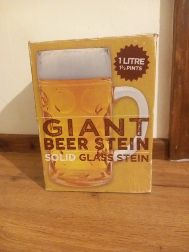 Giant beer stein glass - giant, solid