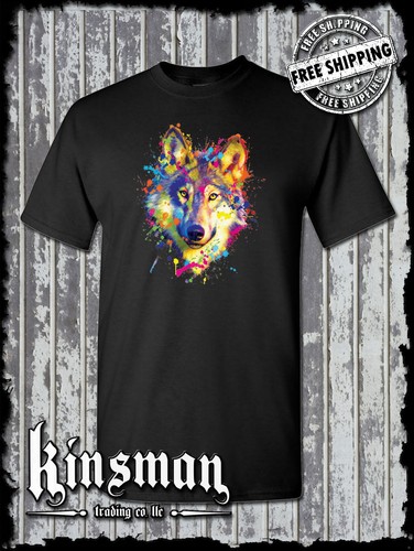 Maglietta neon wolf - neon,