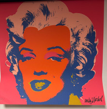 Targa poster Andy Warhol Marylin Monroe stampa litografica firmata timbro CMOA