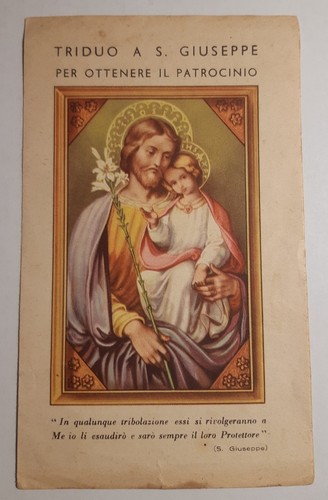 Santino holycard san - san, giuseppe