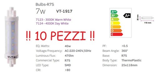 Led r7s bulb - led, lampadina