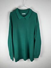 Maglione Zara Con Colletto Taglia XL Uomo Verde scuro Men Green Winter Sweater