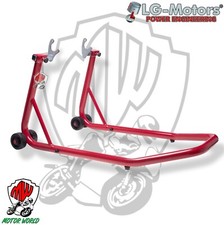 Cavalletto Alzamoto Posteriore Con Supporti a forchetta Alza Moto Universale