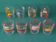 LOTTO 8 BICCHIERI VARI ANNI DIFFERENTI DA COLLEZIONE DELLA NUTELLA. BK96