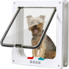 - Gattaiola per Gatti E Cani, Porta per Gatti a 4 Vie Con Magnete, Entrata E Usc