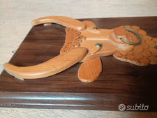 Quadro toro legno rilievo - quadro,
