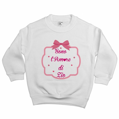 Felpa bambina sono amore di - bambina,