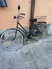 Bicicletta Donna da Passeggio Nera Bici da città con Cestino
