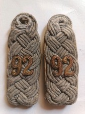 WW2 WEHRMACHT Spalline Maggiore Infanterie Regiment 92 Stalingrado 