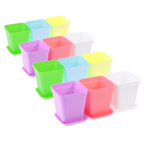 12pz vasi fiori plastica - 12pz,