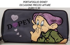 PORTAFOGLIO DOPEY in USATO da DISNEY di CUCCIOLO biancaneve sette nani bambina