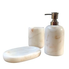 Set da Bagno Marmo Bianco