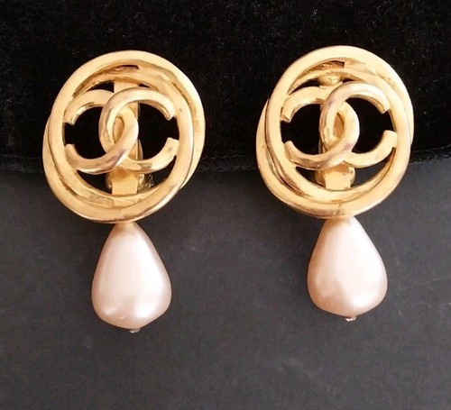 Boucles oreilles chanel logo - boucles,