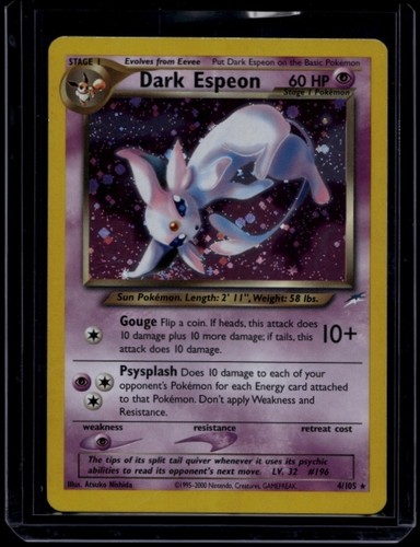 Pokemon tcg dark espeon - pokemon, 4/105