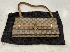 GUCCI~VINTAGE~PELLE~MONOGRAMMA