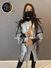 Armatura medievale cavaliere coraggiosa dama, costume armatura ad anello, cosplay, SAC, LARP armatura.