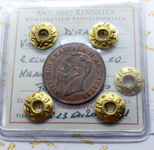 REGNO D' ITALIA V.E.II.  2 CENTESIMI 1861 MILANO IN FDC RAME ROSSO PERIZIATA